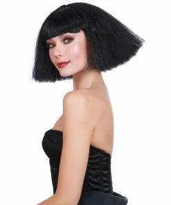 Dreamgirl Costume Crimped Wedge Bob Wig