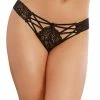 Dreamgirl International LINGERIE Criss-Cross Lace Panty