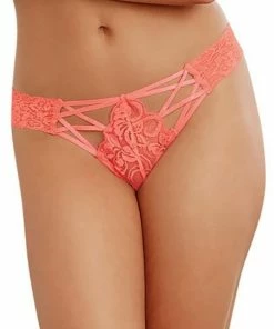 Dreamgirl International Criss-Cross Lace Panty LINGERIE