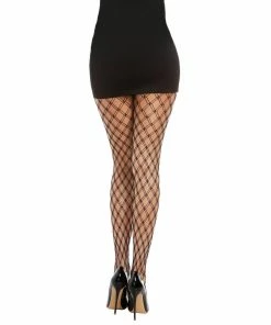 Dreamgirl International Double Knitted Fence Net Pantyhose Babydolls & Chemises