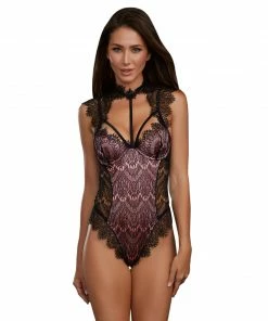 Dreamgirl International Bridal Collection Eyelash Lace Contrast Lining Teddy 14 Dreamgirl International Bridal Collection Eyelash Lace Contrast Lining Teddy