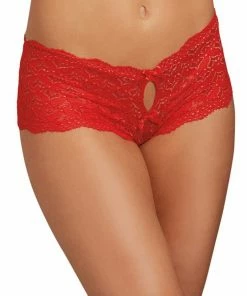 Dreamgirl International Heart Cutout Lace Panty LINGERIE