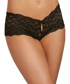 Dreamgirl International Heart Cutout Lace Panty
