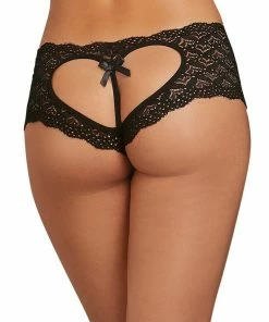Dreamgirl International Heart Cutout Lace Panty