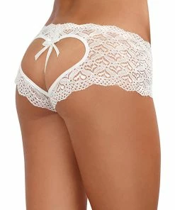 Dreamgirl International Heart Cutout Lace Panty LINGERIE