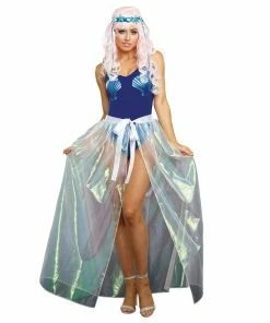 Dreamgirl Costume Iridescent Sparkly Maxi Skirt Babydolls & Chemises