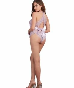 Dreamgirl International LINGERIE Lace Romper With Eyelash Lace Trim And Open Back 17 Dreamgirl International LINGERIE Lace Romper With Eyelash Lace Trim And Open Back