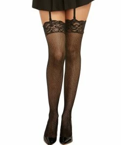 Dreamgirl International Babydolls & Chemises Laced Fishnet Thigh High