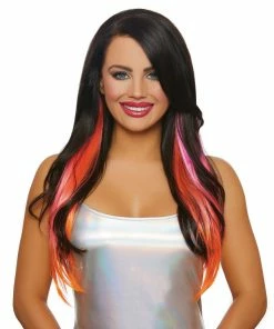 Dreamgirl Costume Long Straight Layered Three-Piece Hair Extensions Babydolls & Chemises
