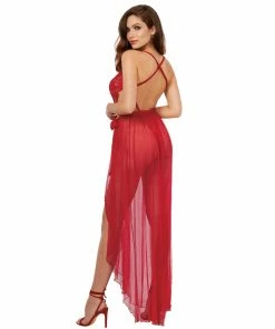 Dreamgirl International Mosaic Lace Teddy & Sheer Skirt LINGERIE