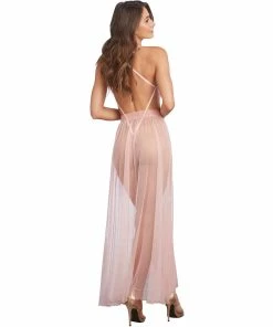 Dreamgirl International LINGERIE Mosaic Lace Teddy & Sheer Skirt