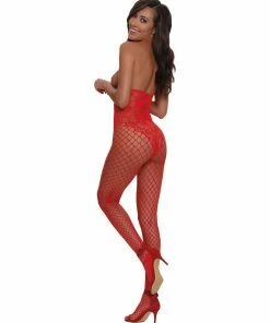 Dreamgirl International VERY SEXY Open-Cup Halter Bodystocking