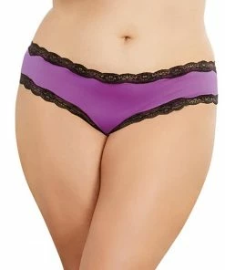 Dreamgirl International Plus Size Criss-Cross Back Cheeky Panty LINGERIE