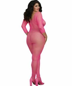 Dreamgirl International Plus Size Fishnet Open Crotch Bodystocking