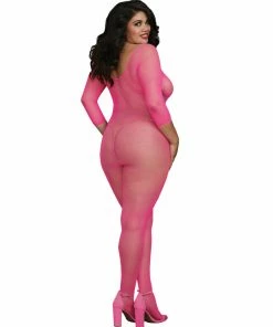 Dreamgirl International Plus Size Fishnet Open Crotch Bodystocking