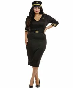 Dreamgirl Costume Babydolls & Chemises Plus Size Flight Captain
