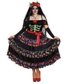 Dreamgirl Costume Plus Size Lady Of The Dead