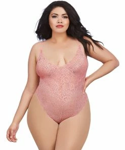 Dreamgirl International Plus Size Mosaic Lace Teddy & Sheer Skirt LINGERIE 17 Dreamgirl International Plus Size Mosaic Lace Teddy & Sheer Skirt LINGERIE