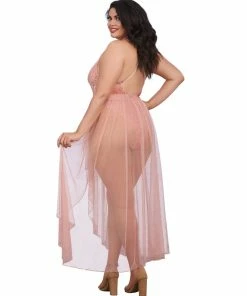 Dreamgirl International Plus Size Mosaic Lace Teddy & Sheer Skirt 23 Dreamgirl International Plus Size Mosaic Lace Teddy & Sheer Skirt