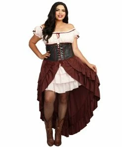 Dreamgirl Costume Plus Size Saloon Gal