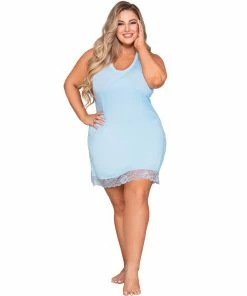 Dreamgirl International Plus Size Soft Knit Jersey Sleepwear Chemise With Scoop Neckline What's New 8 Dreamgirl International Plus Size Soft Knit Jersey Sleepwear Chemise With Scoop Neckline What's New