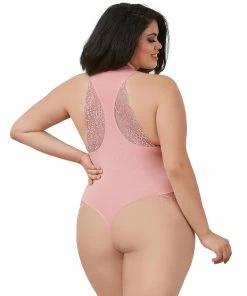 Dreamgirl International Plus Size Soft Spandex-Jersey 'Bridesmaid' Bodysuit
