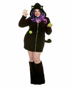 Dreamgirl Costume Plus Size Women's Black Cat