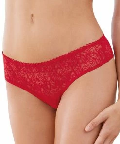Dreamgirl International Ruffle Back Crotchless Panty LINGERIE