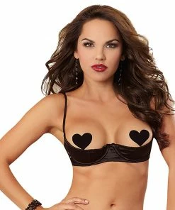 Dreamgirl International Satin Open-Cup Bra