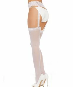 Dreamgirl International Sheer Suspender Pantyhose