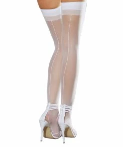 Dreamgirl International Sheer Thigh Highs With Back Seam