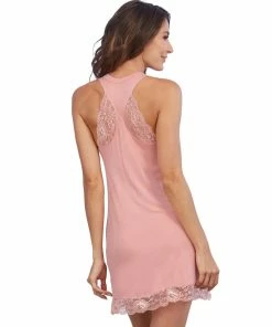 Dreamgirl International Soft Knit Jersey Sleepwear Chemise With Scoop Neckline Babydolls & Chemises