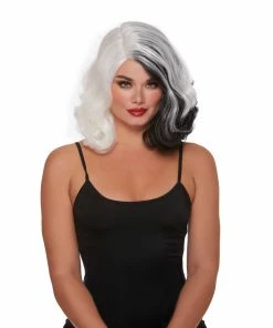 Dreamgirl Costume Babydolls & Chemises Split Hues Glam Wig
