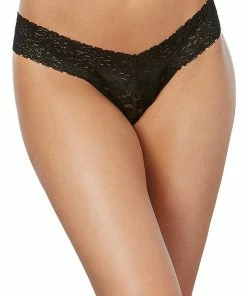 Dreamgirl International LINGERIE Stretch Lace Low-Rise Thong