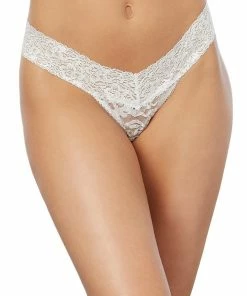 Dreamgirl International LINGERIE Stretch Lace Low-Rise Thong