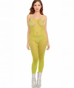 Dreamgirl International Two-Way Convertible Neon Bodystocking Crop Top