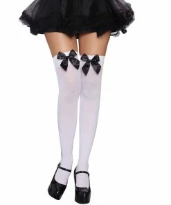 Dreamgirl Costume Versatile Bow Top Stockings