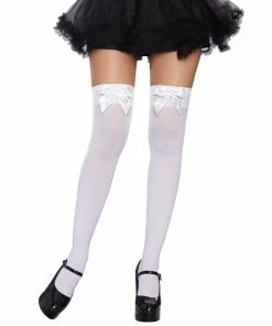 Dreamgirl Costume Versatile Bow Top Stockings